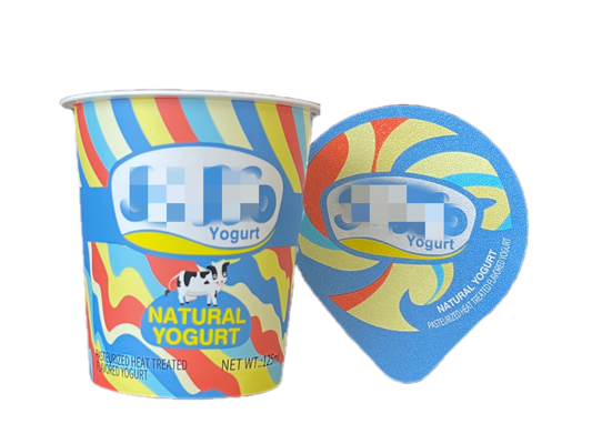 Coupe de yaourt en plastique avec logo personnalisable et capacité 125ml