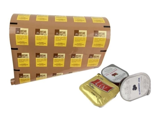emballage de sauce à épaisseur du film de petit pain de papier d'aluminium de soudure à chaud du PE 80mic 0.08mm