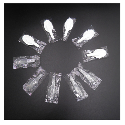 Cuillère de yaourt de plastique de la longueur 21.8mm pliant pp Ordorless transparent pour la gelée