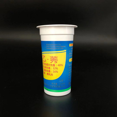 L'impression offset écologique des tasses de yaourt de 8 onces la crème glacée avec le couvercle de papier d'aluminium