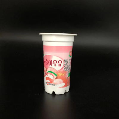 tasse de papier de la tasse 180ml d'emballage fait sur commande jetable crème en plastique de yaourt