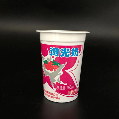 Joint en plastique jetable matériel fait sur commande de taille de tasse de yaourt de 160ml pp