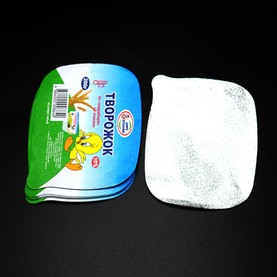couvercles 76mm verts de papier d'aluminium de 88mm pour la tasse de picoseconde de thermocollage de CPP de yaourt