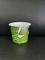 Impression IML de 150 ml de yaourt en plastique avec couvercle en papier d'aluminium et couvercle en plastique
