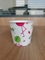 150 ml tasse de yaourt en plastique IIML avec couvercle en papier et couvercle en plastique