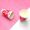 ODM de papier enduit de tasse de yaourt du pe 8oz 12oz à mur unique avec le couvercle d'aluminium