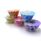 tasses de empaquetage du yaourt 120ml en plastique avec les tasses en plastique de coutume en plastique de tasses de catégorie comestible de couvercles