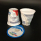 tasses en plastique jetables de yaourt de la tasse 170ml avec des tasses de yogourt glacé de couvercles