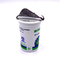 Tasse blanche de catégorie comestible de 180ML pp pour le lait/yaourt/jus de empaquetage avec le cachetage de couvercle d'aluminium