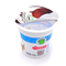 Tasse en plastique adaptée aux besoins du client par 100ml en plastique de boisson au lait de yaourt de tasses de catégorie comestible avec le couvercle de papier d'aluminium