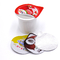 tasse en plastique 140ml de yaourt de 85mm pp recyclable avec le couvercle de papier aluminium