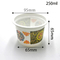 le joint de tasse de 280ml pp avec le couvercle d'aluminium peut empaqueter la boisson et le yaourt ont blanc et transparent