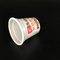 conteneur de crème glacée 125ml avec la tasse en plastique de yaourt de couvercle d'aluminium
