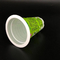 tasses en plastique de yogourt glacé de tasses de yaourt de la catégorie 180ml comestible avec des couvercles de papier d'aluminium
