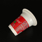 Les tasses de café en plastique jetables d'Oripack 250g le couvercle biodégradable d'aluminium de crème glacée Alu