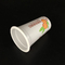 le yogourt glacé 155ml met en forme de tasse les tasses en plastique avec des couvercles de papier d'aluminium
