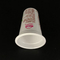 le yogourt glacé 155ml met en forme de tasse les tasses en plastique avec des couvercles de papier d'aluminium