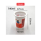 tasse en plastique 140ml de yaourt de 85mm pp recyclable avec le couvercle de papier aluminium
