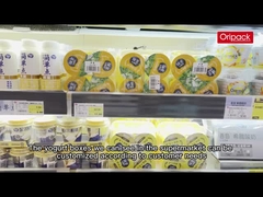 tasse jetable en plastique de yaourt de 120g IML 7,1 * 7cm pour le stockage de nourriture